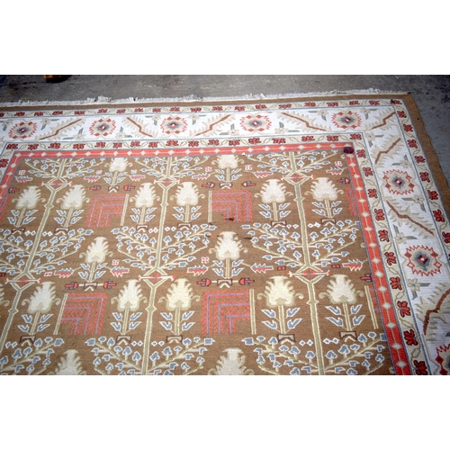 3151 - Large braided flat woven Tree of life rug.  246cm x 362cm