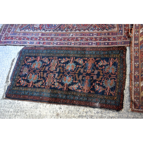 3152 - Pair of Turkman rugs plus smaller Rug.  largest 201cm x 154cm (3)