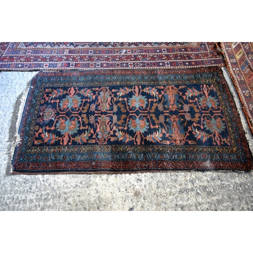 3152 - Pair of Turkman rugs plus smaller Rug.  largest 201cm x 154cm (3)