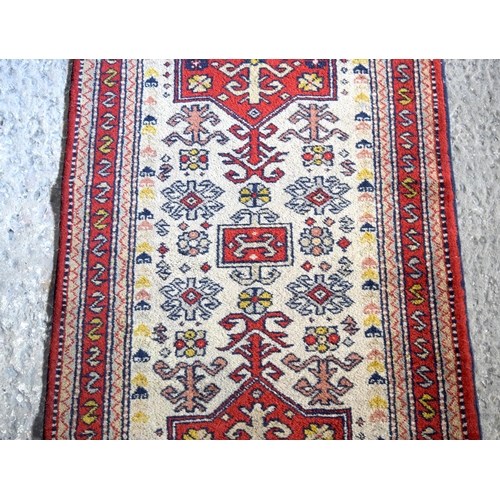 3154 - A Persian runner.  353cm  x 74cm