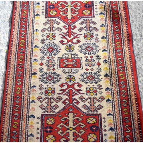 3154 - A Persian runner.  353cm  x 74cm