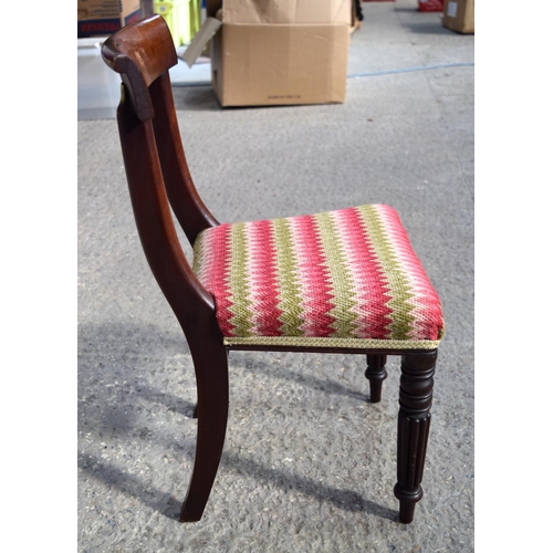 3161 - A Victorian child's upholstered seat, possibly a Gillows model. 65cm x 33cm.