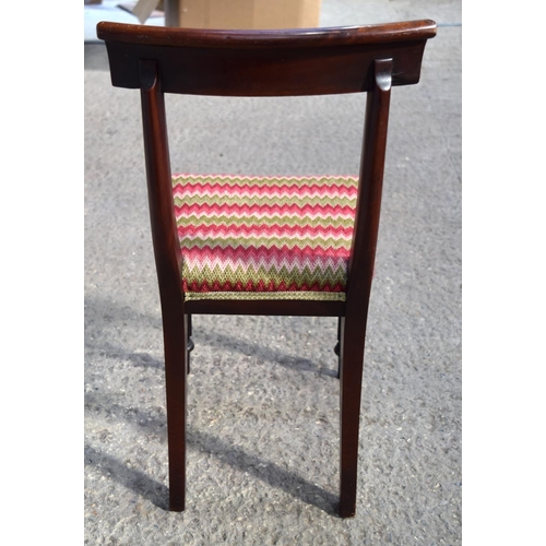 3161 - A Victorian child's upholstered seat, possibly a Gillows model. 65cm x 33cm.