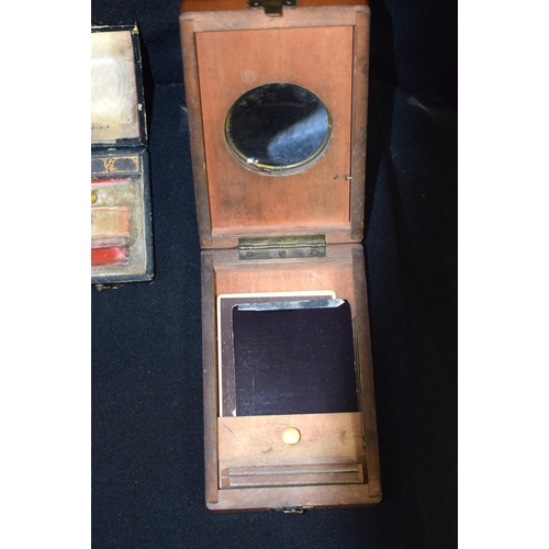 3170 - Vintage slide viewer, compass, geological sample etc