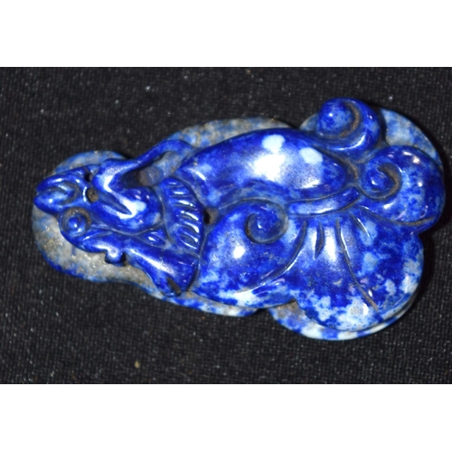 3198 - Small lapis Lazuli carved bolder. 5 cm