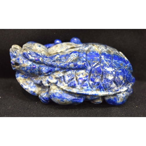 3202 - Lapis Lazuli carved bolder in the shape of a beast