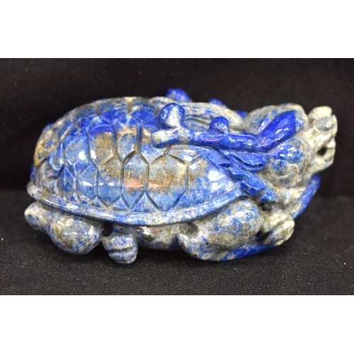 3202 - Lapis Lazuli carved bolder in the shape of a beast