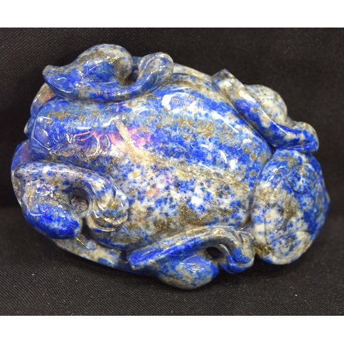 3202 - Lapis Lazuli carved bolder in the shape of a beast