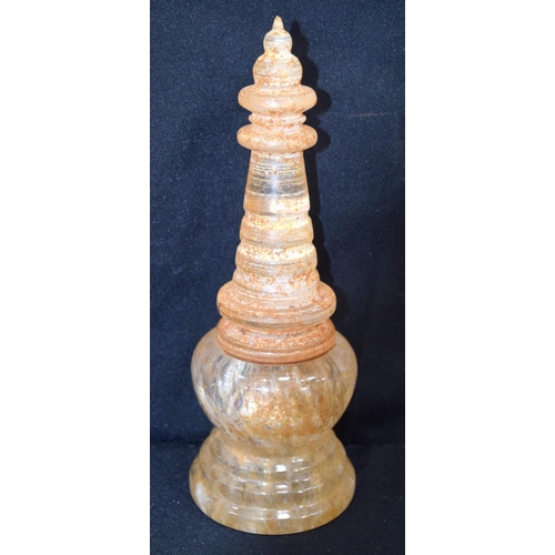 3203 - Tibetan crystal prayer statue