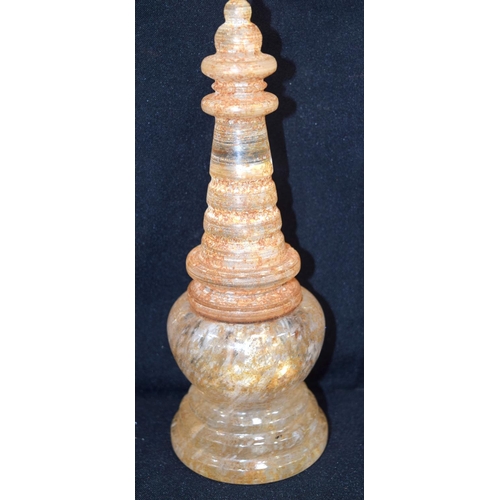 3203 - Tibetan crystal prayer statue