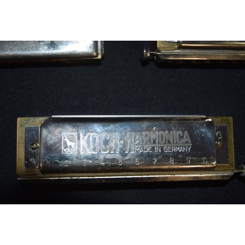 3211 - Three vintage harmonicas Hofners & Kosh  (3)