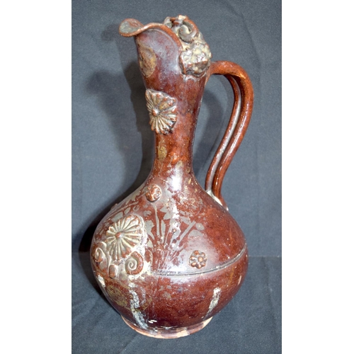 3228 - Ottoman glazed terracotta vase.  38cm