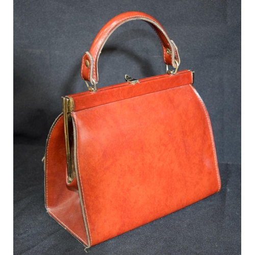 3229 - Vintage Osprey of London leather Handbag together with an Essey Bag.  35cm x 26cm