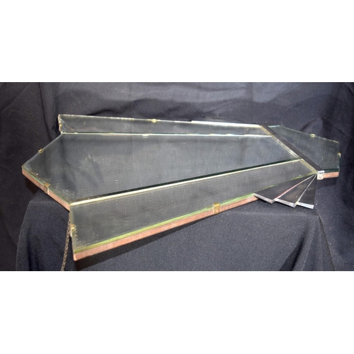 3230 - An  Art Deco Mirror.  63cm x 56cm