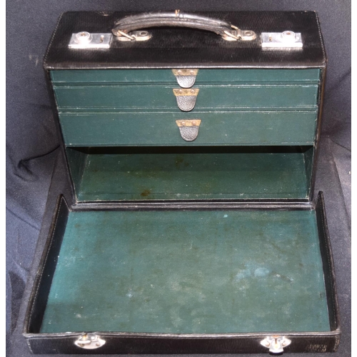 3238 - Two leather cases of vintage Dentistry equipment