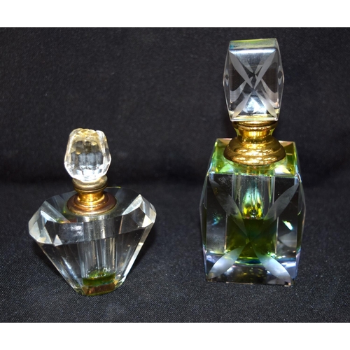 3241 - Collection of  Scent bottles, paperweight and glass