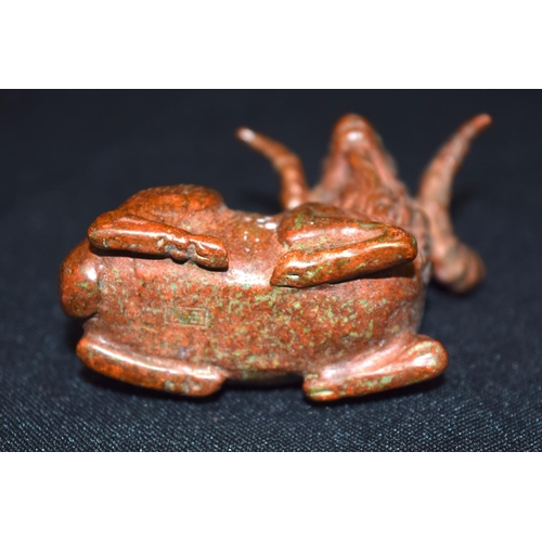 3263 - A small bronze Japanese  goat 6 cm