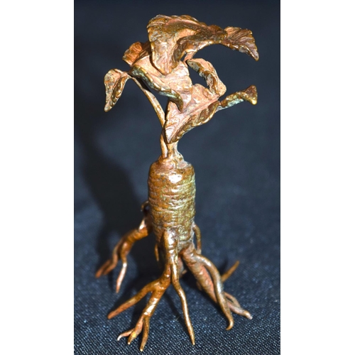 3266 - A small bronze Japanese  tree 8 cm