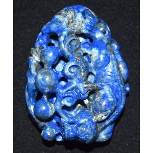 3284 - Carved Lapis Lazuli Boulder.  6cm x 4 cm