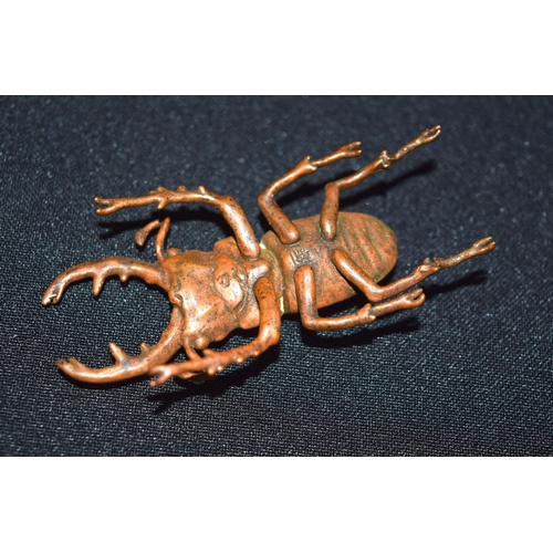 3353 - A small Japanese bronze stag beetle