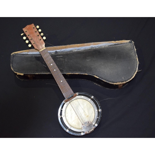 3368 - A German Marcelli 8 string banjo mandolin