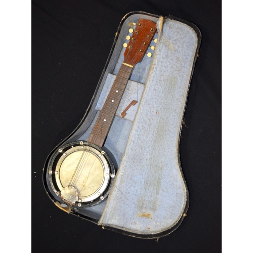 3368 - A German Marcelli 8 string banjo mandolin