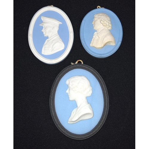 3387 - Three Wedgwood Plaques Duchess of York, Joshia Wedgwood and another