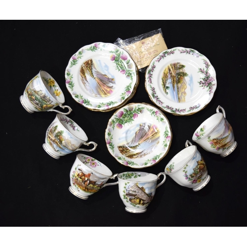 3407 - A six piece Royal Albert Bone china From the Traditional British songs series