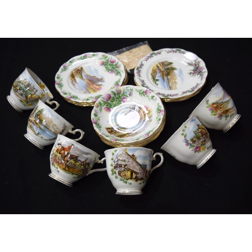 3407 - A six piece Royal Albert Bone china From the Traditional British songs series