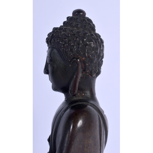 1531 - A LOVELY 16TH/17TH CENTURY CHINESE TIBETAN LACQUERED BRONZE FIGURE OF THE BHAISAJYAGURU BUDDHA Pala ... 