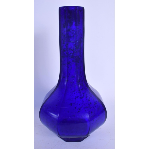 1762 - A 19TH CENTURY CHINESE BEIJING GLASS VASE Qing. 24 cm high.