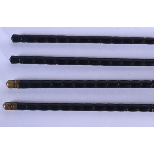 1791 - TWO PAIRS OF EARLY 20TH CENTURY CHINESE CHOP STICKS. 29 cm long. (4)