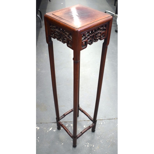 2181 - A 19TH CENTURY CHINESE HARDWOOD HONGMU NARROW TABLE. 88 cm x 20 cm.