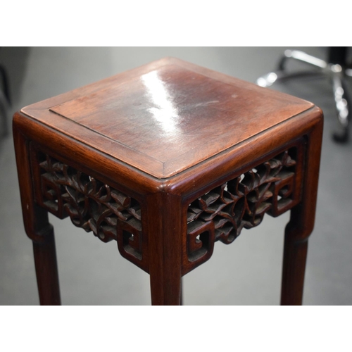 2181 - A 19TH CENTURY CHINESE HARDWOOD HONGMU NARROW TABLE. 88 cm x 20 cm.