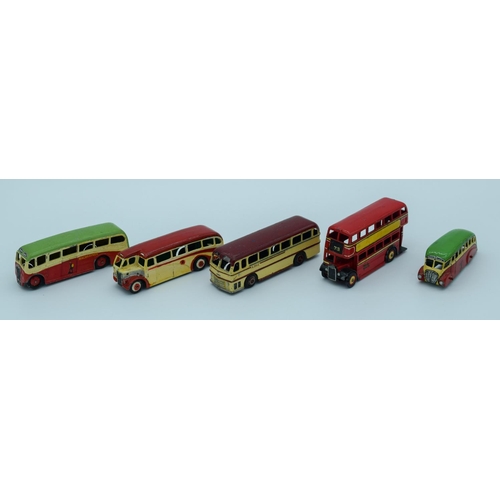 4014 - Collection of vintage Dinky  model buses/coaches . (5)