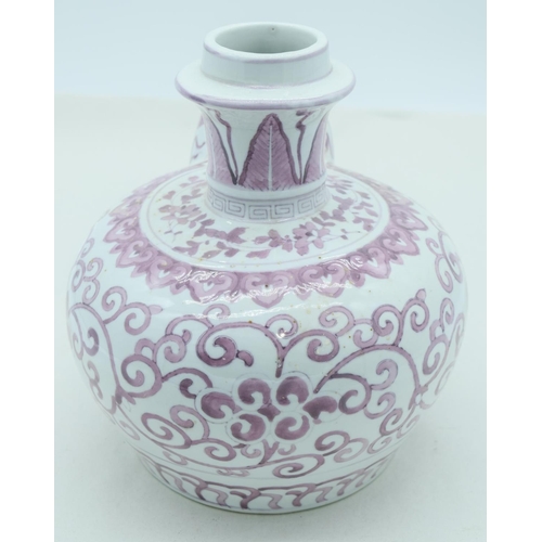 4081 - A  Chinese ceramic Kendi 25 x 27cm.