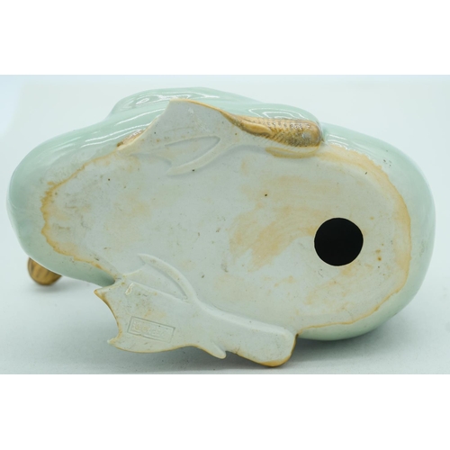 4085 - A Chinese Celadon duck 20 x 14cm.