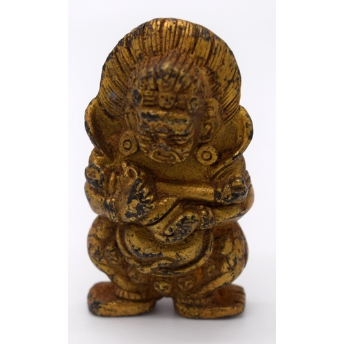 4209 - A small Chinese Tibetan bronze  Buddha 6 cm .