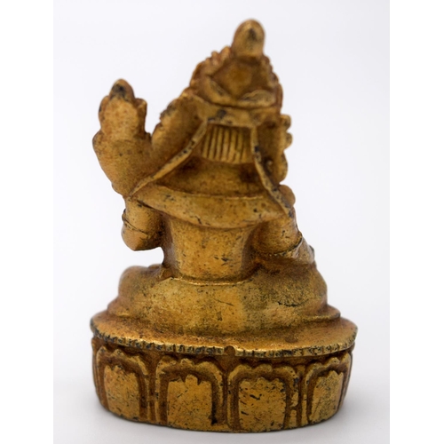 4210 - A small Chinese Tibetan bronze  Buddha 6 cm .