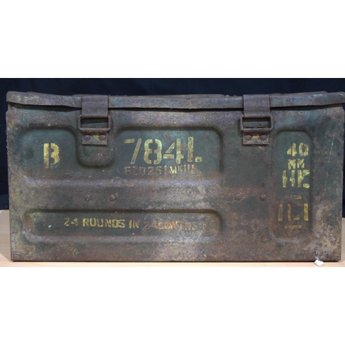 4389 - A Metal Ammunition Box