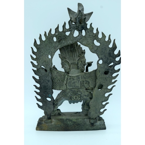 4395 - A Bronze Tibetan Happy Buddha 26cm.