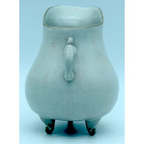 4396 - A Chinese Ru Ware wine vessel  13cm .