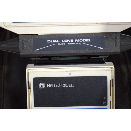 4425 - A cased Vintage Bell and Howell microfiche microfilm viewer 35 x 23cm.