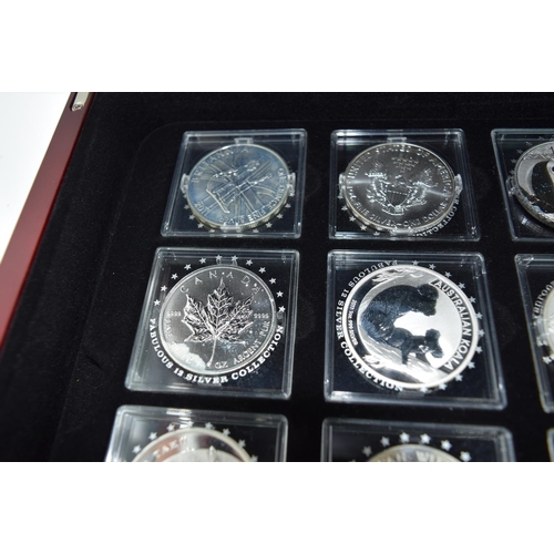 4557 - The Fabulous 12 boxed collection of silver coins with certificates (12).