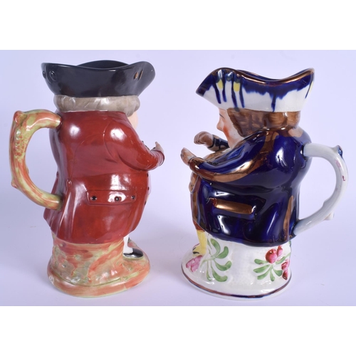 71 - TWO ENGLISH CHARACTER TOBY JUGS. 23.5 cm high. (2)