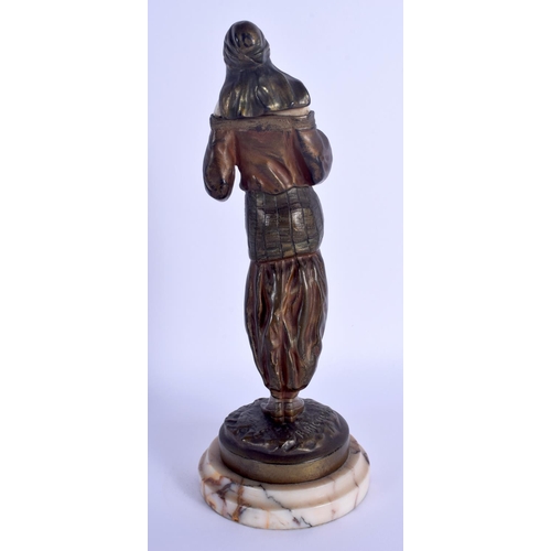 731 - French School (C1920) R Richard, Bronze and ivory. Bronze 19 cm high.