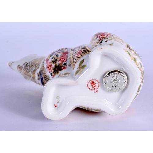 119 - Royal Crown Derby imari paperweight Polar Bear.  10.5cm high