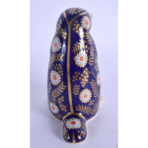 127 - Royal Crown Derby imari paperweight Platypus.  12.5cm high