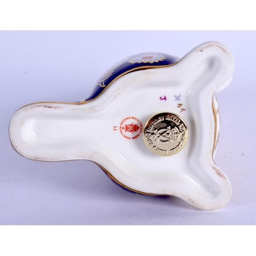 127 - Royal Crown Derby imari paperweight Platypus.  12.5cm high