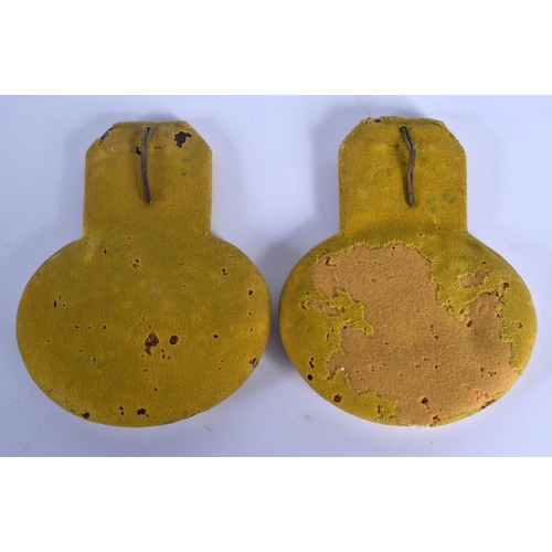 312 - A PAIR OF 19TH CENTURY AMERICAN CIVIL WAR EPAULETTES. 15 cm x 11 cm.